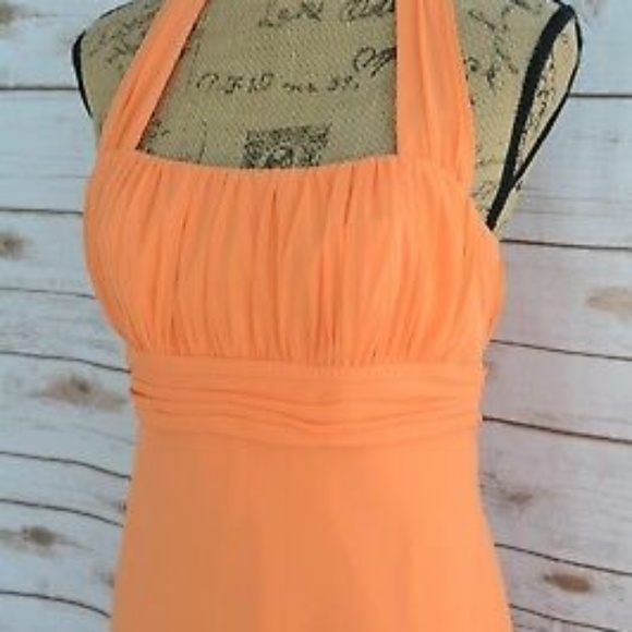 NWT Chiffon halter dress style 13954 - Picture 3 of 7